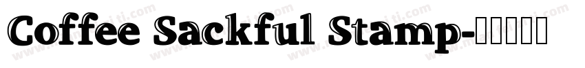 Coffee Sackful Stamp字体转换